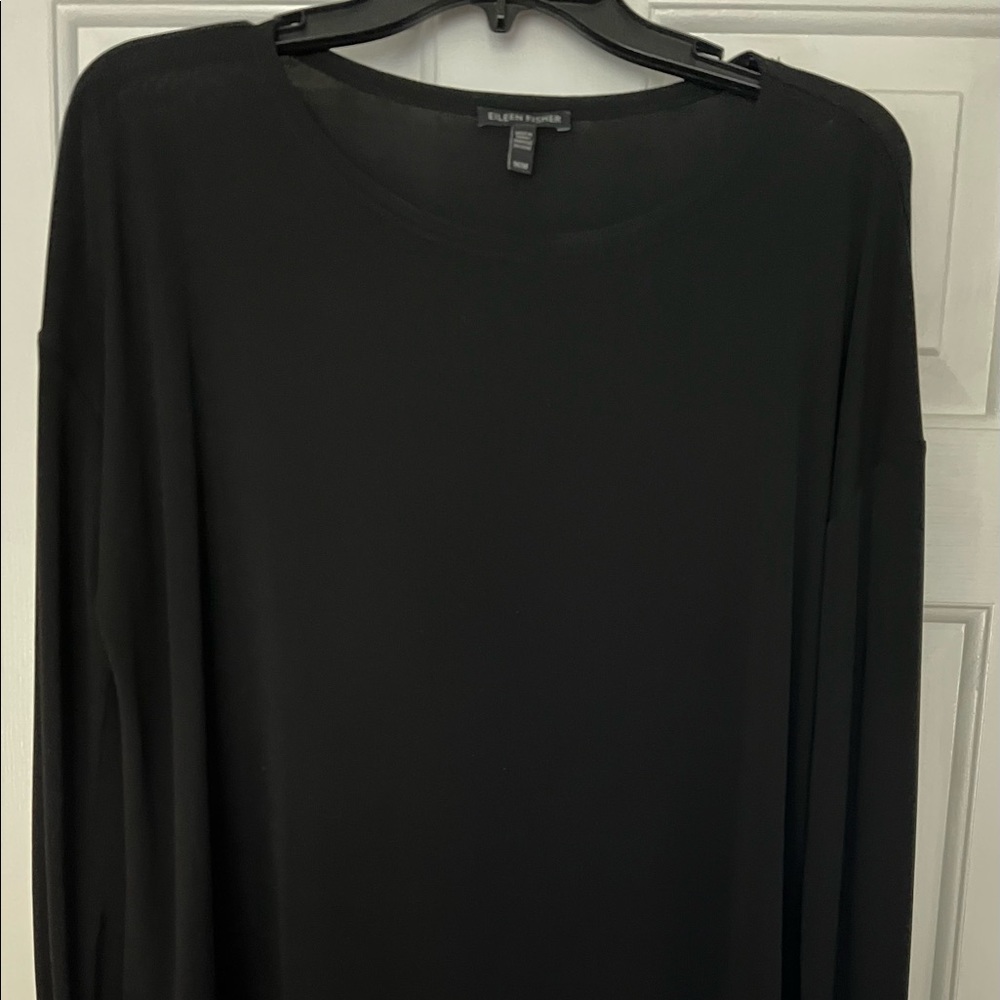 Eileen Fisher Long Sleeve Silk Top